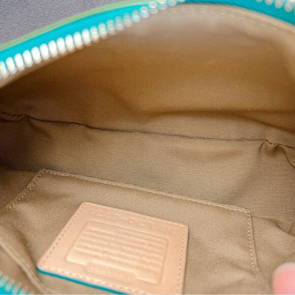 Coach Y2K vintage Green Patent Leather shoulder bag 6731 - Picture 3 of 9